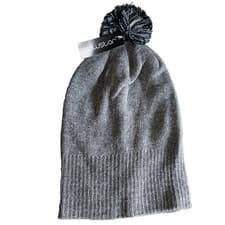 Image of Snowstar Beanie Hat With Bobble Soft Adult Hat Heather Grey / Black Brand New
