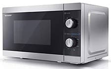 Image of Sharp YC-MS01U-S Silver 20 Litre 800W Microwave With Defrost