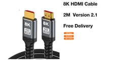 Image of 8K HDMI Cable 2.1 Gold Plated Ultra High Speed 48Gbps 8K 60Hz 4K 120Hz HDR eARC