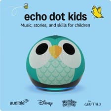 Image of Amazon Echo Dot Kids 5th Gen Smart Speaker With Alexa - OWL