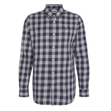 Image of NEW - Official Barbour Lanark Tartan Tailored Shirt Blue Granite