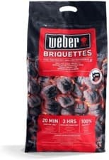Image of Weber Barbeque Briquettes | 8 Kg Bag | Bbq Coal For Weber Grills | Coal Bbq Fuel