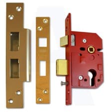 Image of Union L2244E Euro Cylinder(Yale Style) Sashcase 67mm Polished L Brass