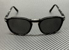 Image of PERSOL PO3345S 95 B1 Black Dark Grey Unisex 54 mm Sunglasses