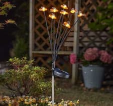 Image of Solar Bee Stake Light LED Lighting Large Warm White Decorative Garden Decor 70cm