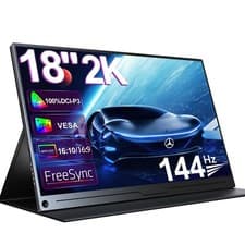 Image of UPERFECT 2K 144Hz Gaming Monitor 18 Inch Portable Monitor 2560x1600 Freesync
