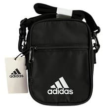Image of Adidas Essentials Sling Crossbody Bag Black Unisex Travel Gym Shoulder Pack New