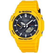 Image of Casio G-Shock Bluetooth Solar Men's Watch Yellow GA-B2100C-9AER