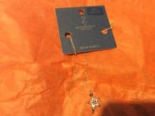Image of BNWT New Z by Accessorize Gold Plated Cubic Zirconia Star Necklace