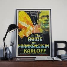 Image of The Bride Of Frankenstein Movie Film Poster Print Picture A3 A4 Vintage Posters