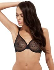 Image of Gossard Glossies Bra Lace Underwired Non Padded Semi Sheer Womens Bras 13001