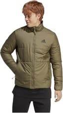 Image of Adidas Men's BSC 3-Stripes Insulated Jacket Padded Coat Olive,Size XL, 44-48