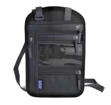 Image of RFID Blocking Travel Body Wallet Passport Holder Neck Shoulder Document Bag Case