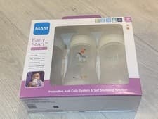 Image of Pack of 3 MAM Easy Start Self-Sterilising Bottles 260ml/9oz, Beige, Boy, Girl