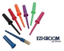 Image of HOOF OIL BRUSH WITH CAP Shires Ezi Groom Plastic Brush Multi Buy 2 Pack