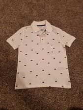 Image of BNWT TOMMY HILFIGER BOYS WHITE POLO SHIRT SIZE Medium 8-10 yrs