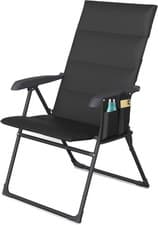 Image of Premium Reclining Garden Chair 6 Position Folding Sun Lounger Padded