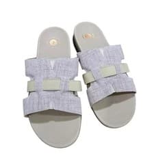 Image of Revitalign Orthotic Linen & Leather Slide Sandals - Lisbon 9.5 D