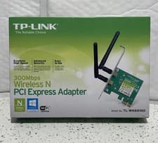 Image of TP-LINK TL-WN881ND PCI Express WiFi Wireless N Adaptor 300Mbps + Antennas