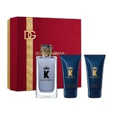 Image of Dolce & Gabbana K Gift Set 100ml EDT + 50ml Aftershave Balm + 50ml Shower Gel