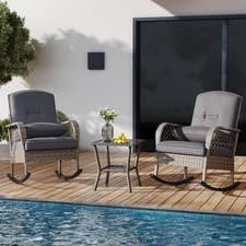 Image of Rattan Garden Furniture Set Patio Coffee Chairs Table Sofa Outdoor UK