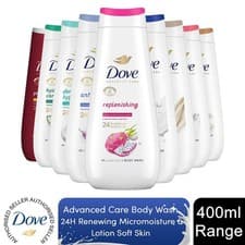 Image of Dove Advanced Care Body Wash 24H Renewing Micromoisture & Lotion Soft Skin 400ml