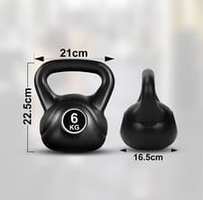 Image of 2-24kg Vinyl Kettlebell Weight Set Kettlebells Exercise Home Fitness Workout Gym
