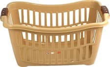 Image of Plastic Laundry Basket Square Large Washing Clothes Storage with Handle Colour-6