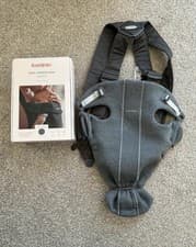 Image of BabyBjörn Mini Baby Carrier 3D Soft Cotton Jersey, Dark Grey