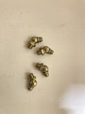 Image of 1/4 BSF Zinc Plated Steel Grease Nipples 45 Degrees - Pack of 4