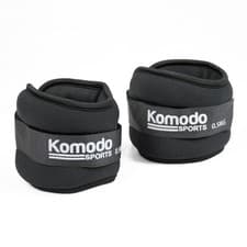 Image of Komodo Neoprene Ankle Wrist Weights Pair 0.5kg 1kg 1.5kg Running Fitness Trainin