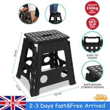 Image of Large 150KG Folding Step Stool Multi Purpose Heavy Duty Home Kitchen Foldable