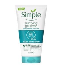 Image of Simple Daily Skin Detox Purifying Face Gel Wash 150ml #FREE UK DELIVERY #