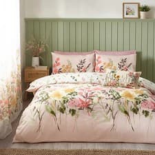 Image of Catherine Lansfield Countryside Floral King Duvet Set Pink