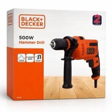 Image of Black & Decker Corded Hammer Drill 500W BEH200 10mm Keyless Chuck - NEW