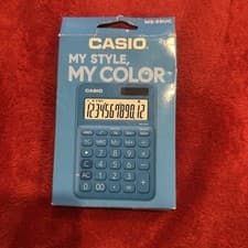 Image of Casio MS-20UC-BU Calculator Desktop Basic Blue