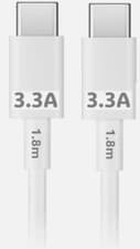 Image of Genuine Official Huawei 65W USB-C to USB-C Data Charging Cable White 1.8m 3.3A