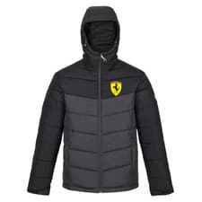 Image of Ferrari Mens Car Motor Sport Racing F1 Insulated Hooded Puffer Jacket Regatta