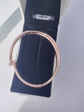 Image of SWAROVSKI Rose Gold Plated Sublima Pave Set Crystal Stone BANGLE
