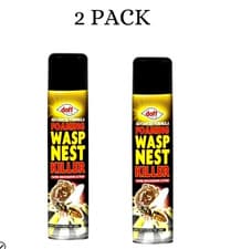 Image of 2 PACK Doff 300ml Advanced Formula Foaming Wasp Nest Killer Destroyer Spray Foam