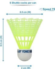 Image of YONEX Mavis 10 Shuttle Cock (Yellow) - Green Cap| Free dispatch | quick delivery