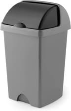 Image of Addis Kitchen Bin Roll Top Dust Bin Plastic Waste Paper Basket Office 25L