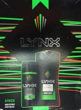 Image of Lynx Africa Bodyspray Bodywash Gift Set - New - Box Has Storage Wear