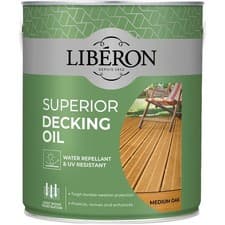 Image of Liberon Superior Decking Oil Medium Oak 2.5 litre