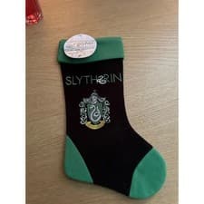 Image of Harry Potter Slytherin hanging Christmas stocking