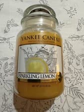 Image of Yankee Candle SPARKLING LEMON Fruit Large Jar 623g Discontinued Rare Original UK