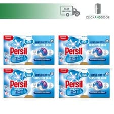 Image of 4 x Persil 3 in 1 Washing Capsules Non Bio Sensitive Skin 15 washes 4 Pack