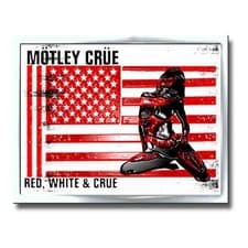 Image of Motley Crue badge Red White and Crue Logo new Official Metal Pin badge One Size