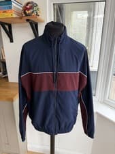 Image of Lacoste Blouson Full Zip Up Jacket Tracksuit Top Navy Blue Brand New Size M/L