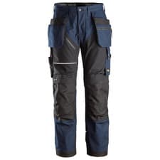 Image of Snickers 6214 RuffWork, Canvas+ Holster Pocket Work Trousers Navy Blue 212 (39"